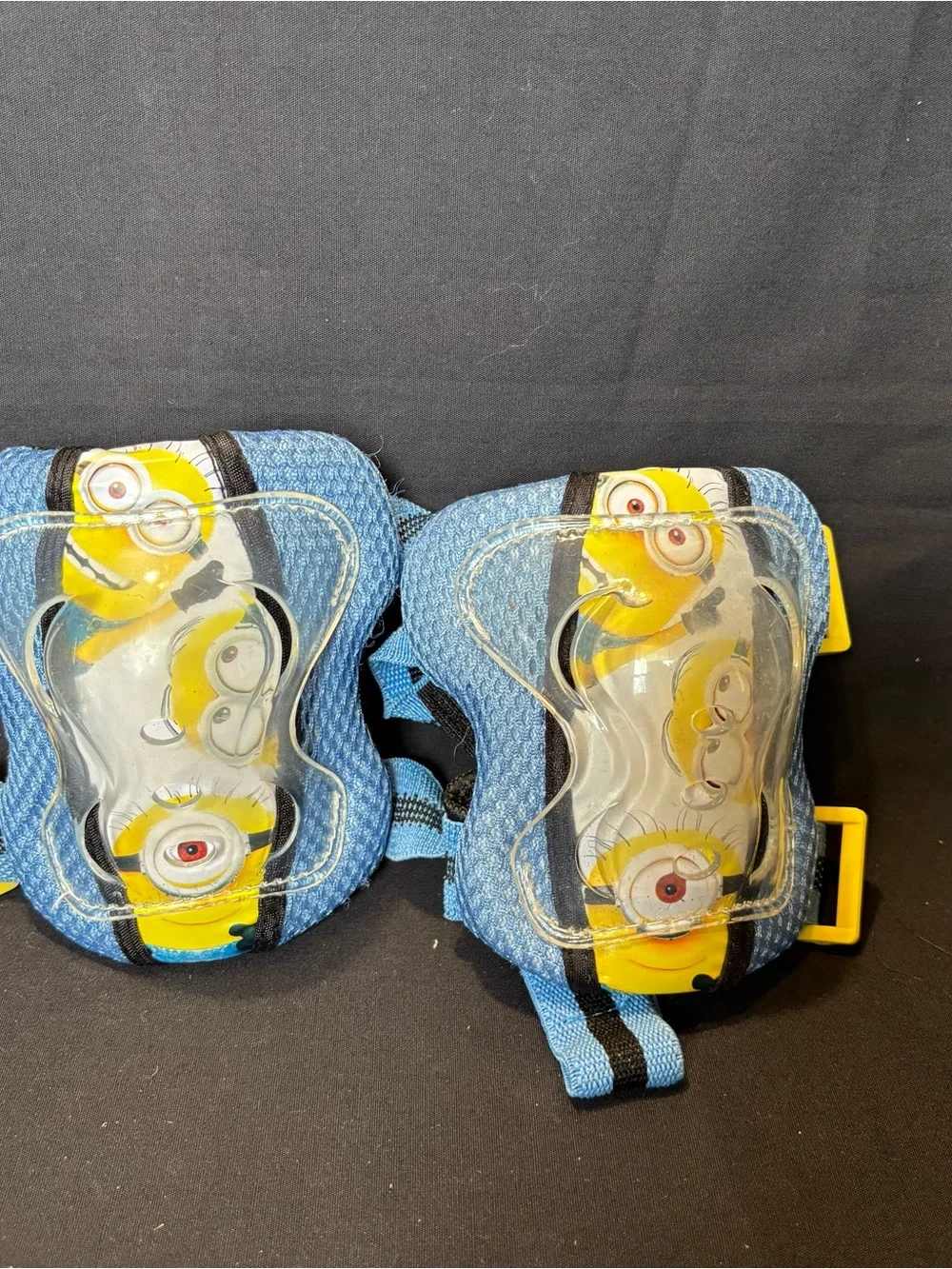 Despicable Me Minion-themed Kids Yellow & Light Blue Helmet and Knee/Elbow Pads